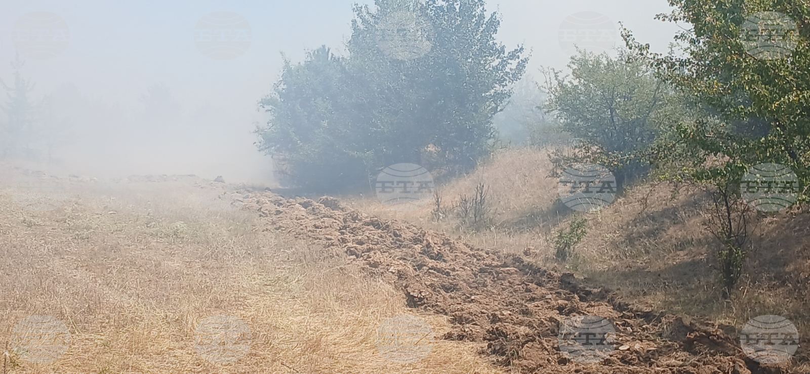 Извършва се извънреден мониторинг на въздуха в русенското село Николово след пожар, съобщиха от МОСВ